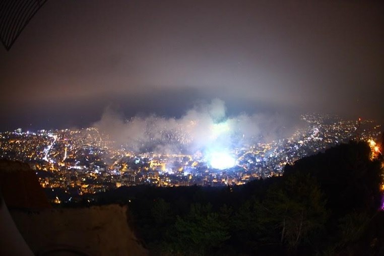 Jounieh Festival Fireworks from Bay Lodge